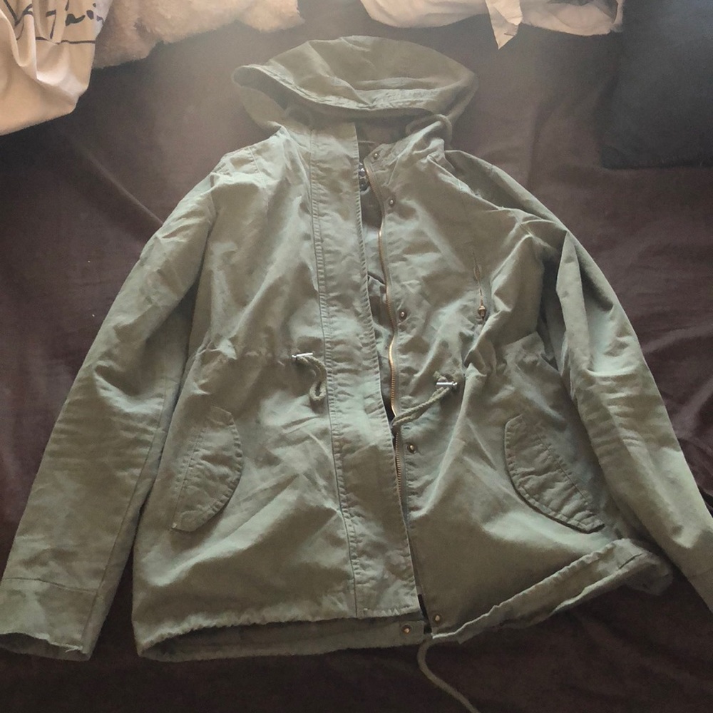 camo green jacket